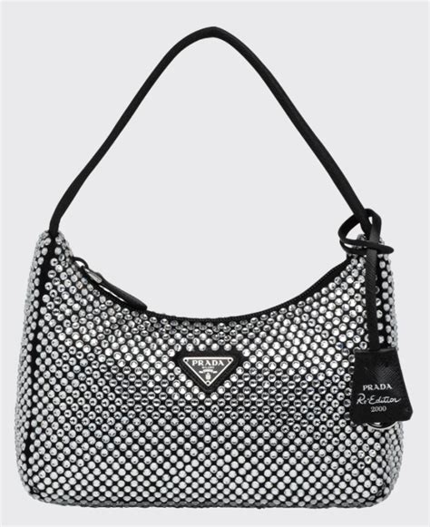 prada re edition rhinestone bag|prada pink rhinestone bag.